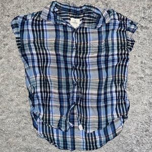 american eagle short sleeve flannel